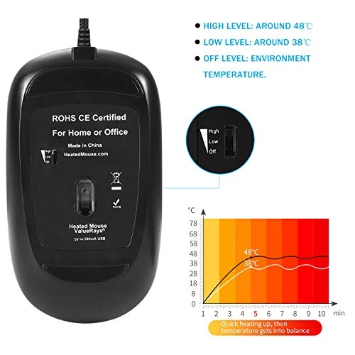 Heated Optical Mouse - USB