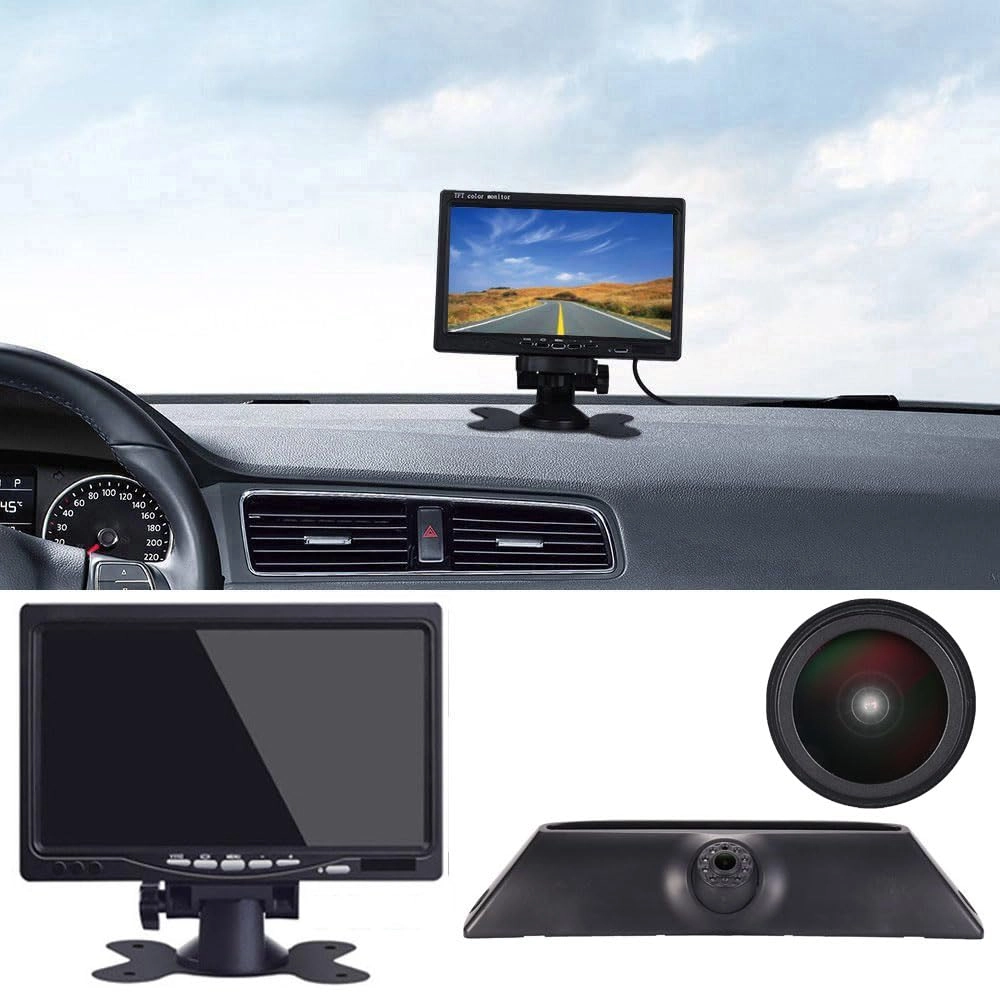 sedodogo 7 inch TFT LCD monitor + car rear view camera - Night vision Wireless 1280 x 720 pixels