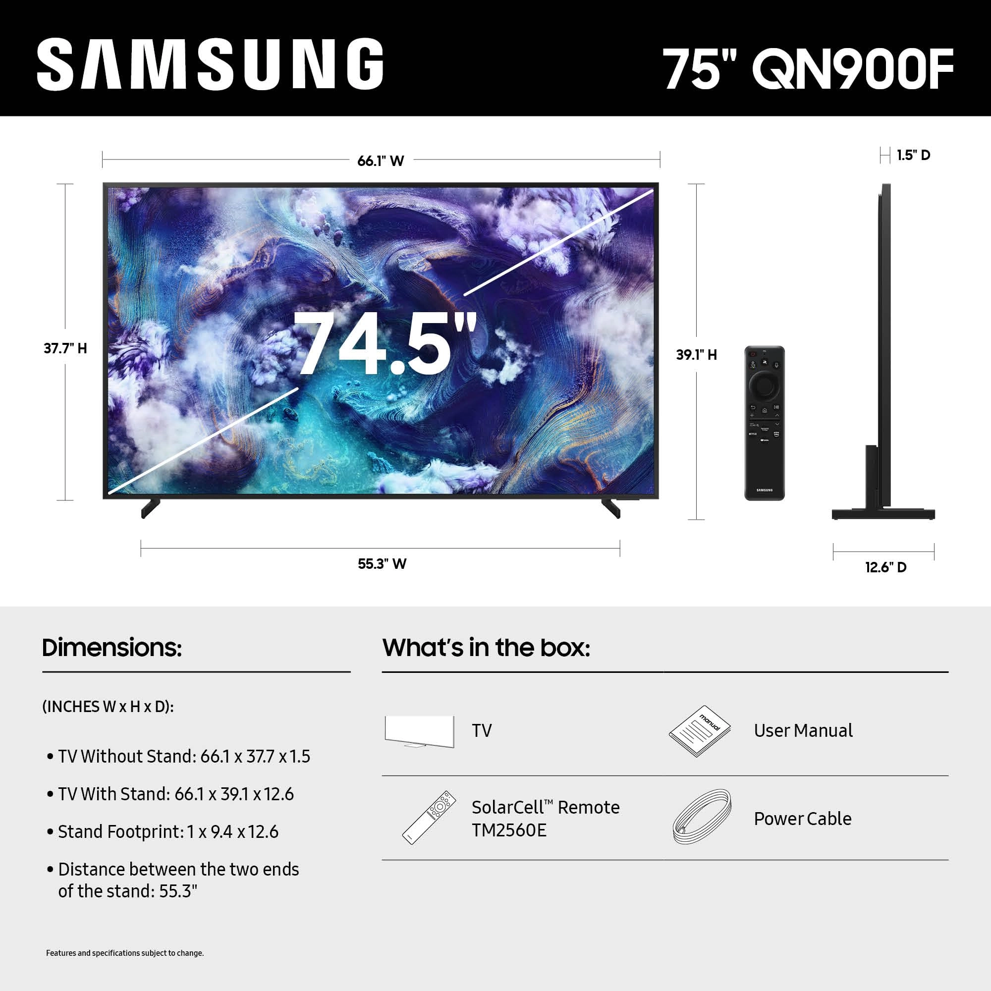 QA75QN900FUXZN - 75 inch
