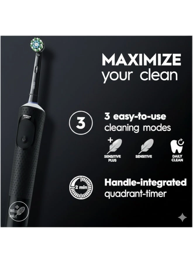 Vitality D300 - 3 cleaning modes 2-minute timer Black