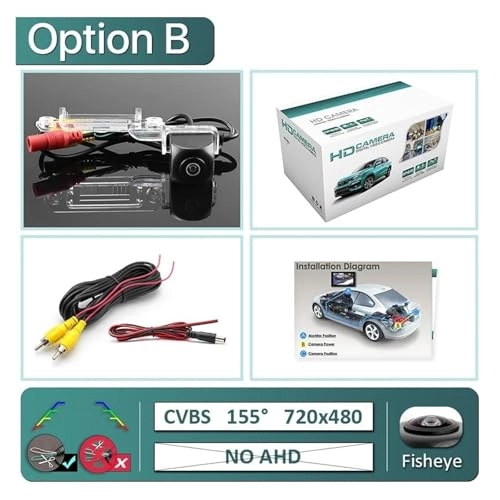 Wide View Vehicle Back up Camera - Night Vision Wire 1920x1080P
