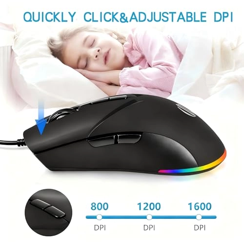 7-Button Corded Mouse - USB