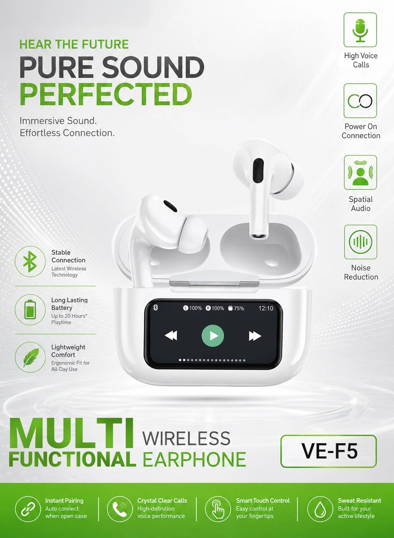 VE-F5 Wireless Earbud