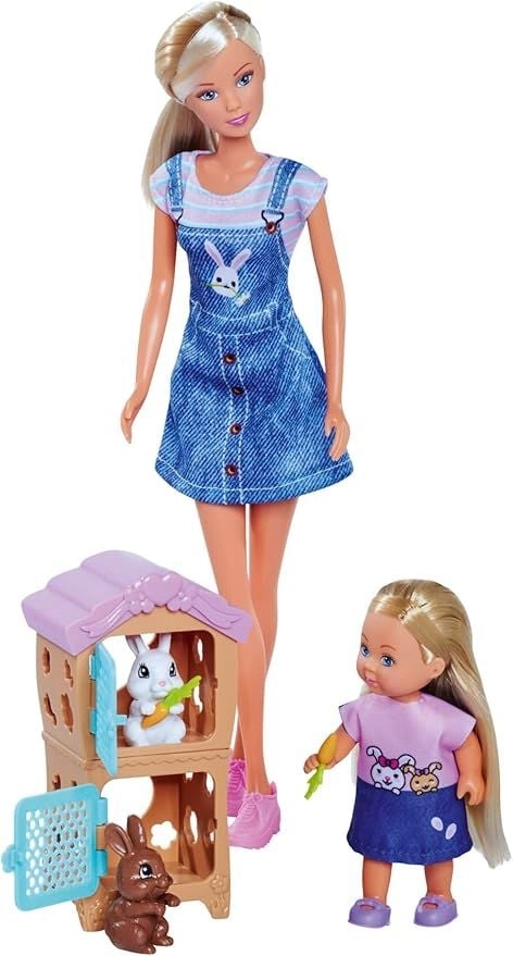 Steffi Love Rabbit Family - 29cm White Ages 3+