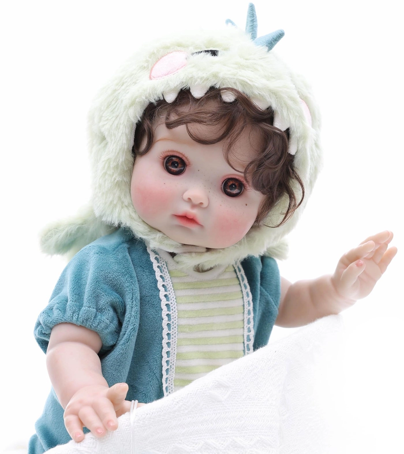 Reborn Toddler Baby Doll - 18 Inch Full Vinyl Body Freckles