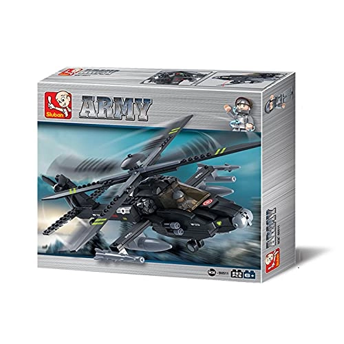 Ah-64 Apache Helicopter + Sluban Soldier - Army 293pcs