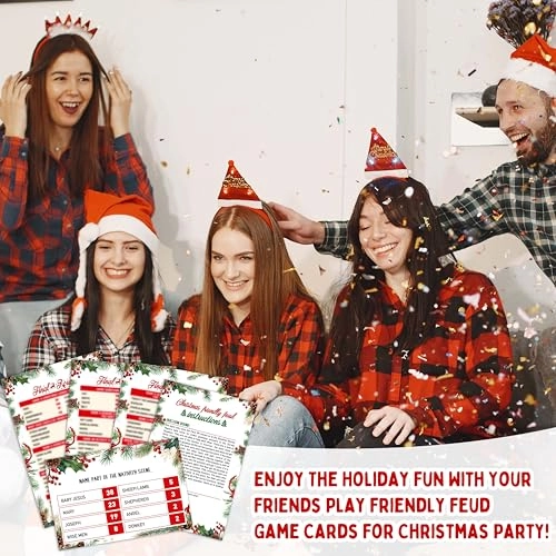 Christmas Friendly Feud Game - 20 cards 18 years and up