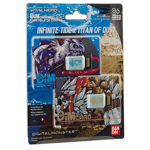 Digimon Vital Hero DIM Card Pack (Infinite Tide & Titan of Dust) - 2pcs