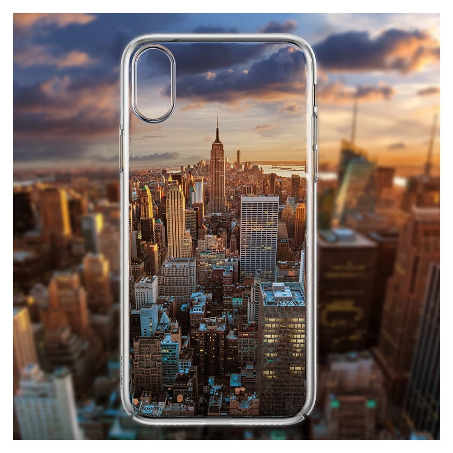 Clear Transparent Cover - Plastic,TPU Back Case for iPhone X