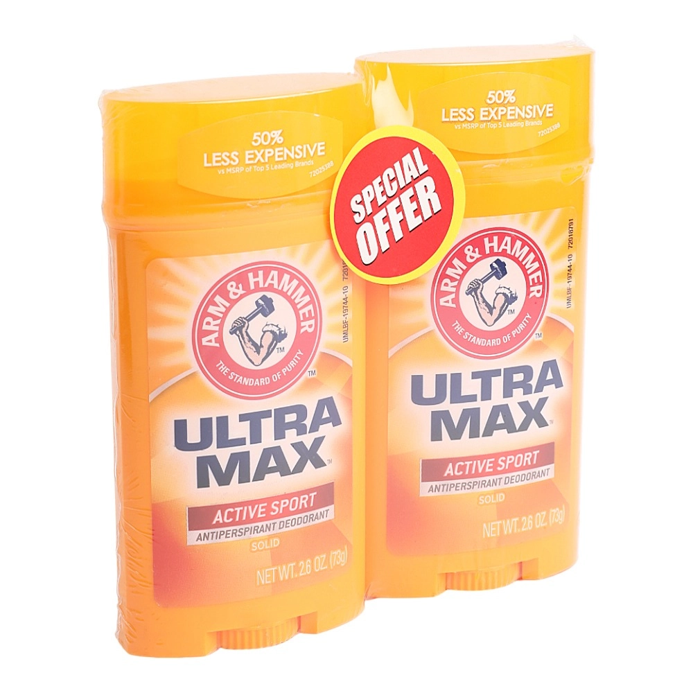 Ultra Max Active Sport Deodorant Stick - 2 x 73 g