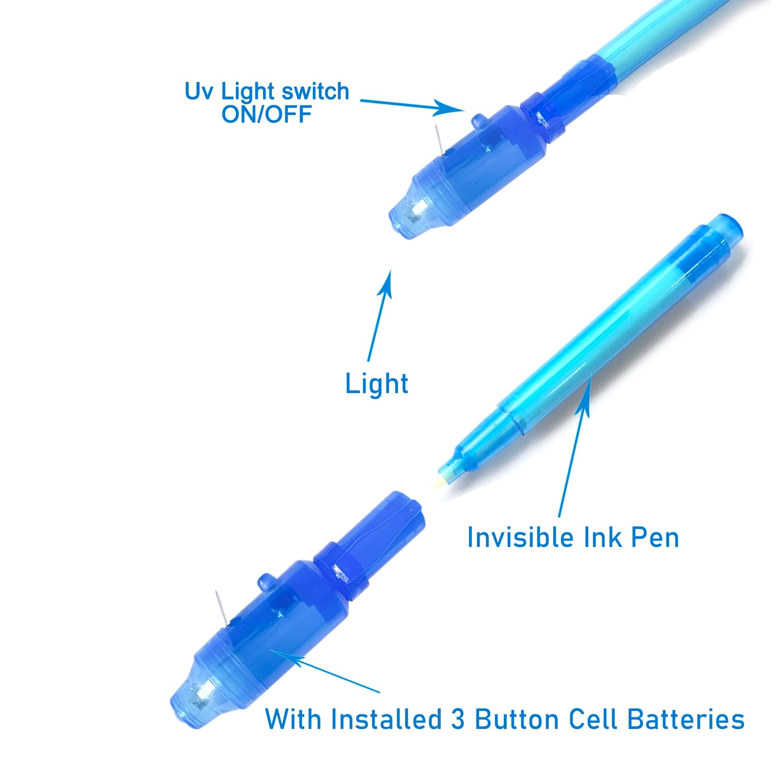 Invisible Ink Pen - Multicolor Fine