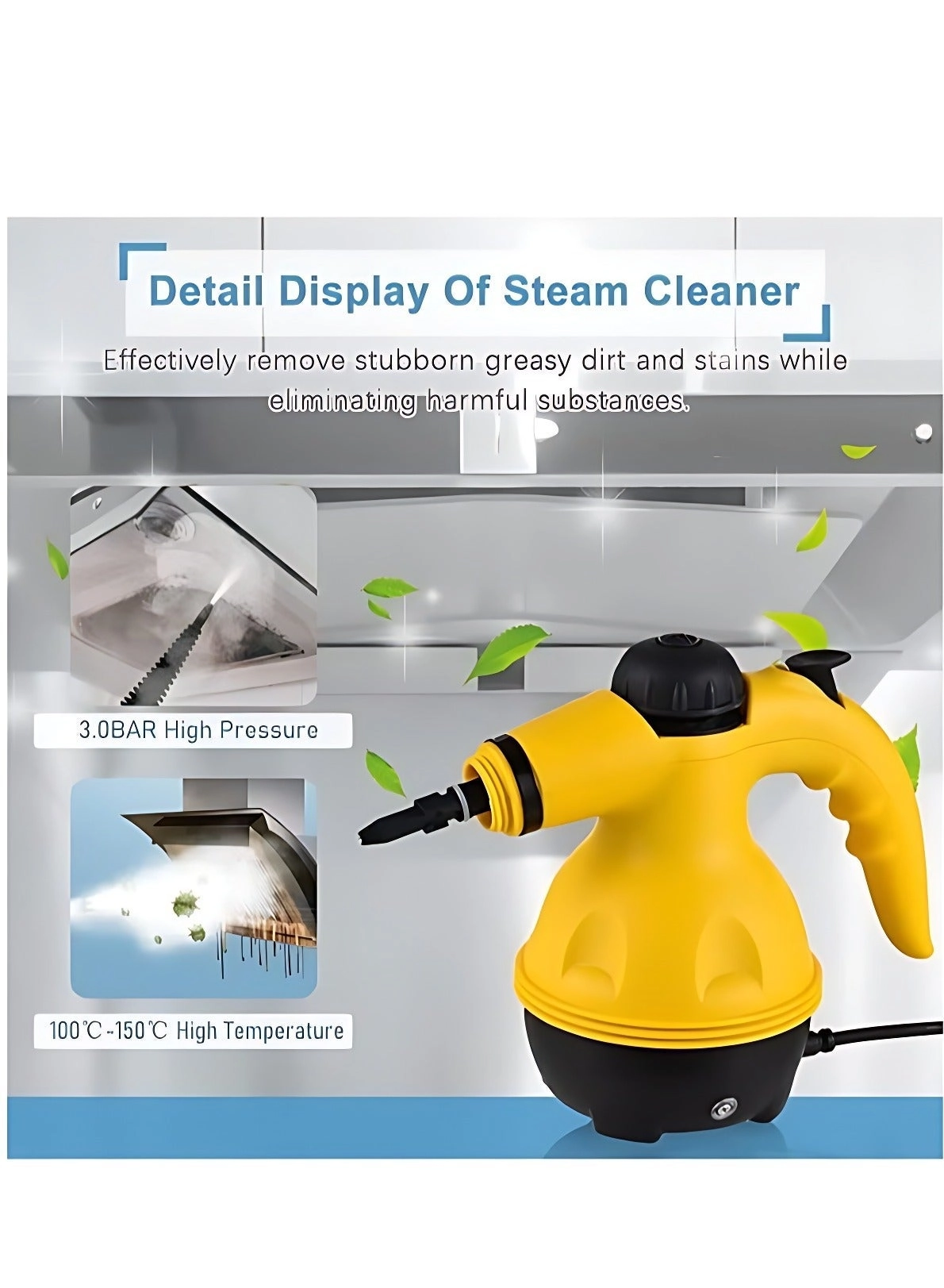 High Pressure Steam Cleaner - Compact Portable