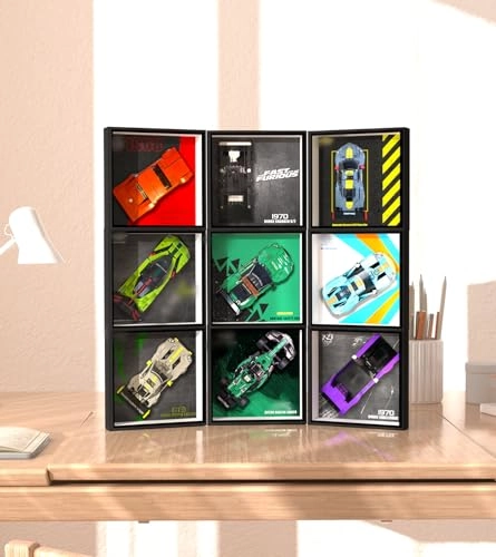 Display Wallboard - 8.08x8.08 inches for Lego Speed Champions Lotus Evija 76907 Race Car