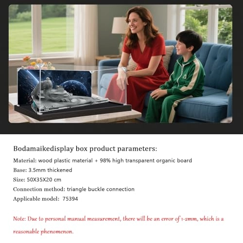 Display Case for Lego 75394 - 50 x 35 x 20 cm Background D