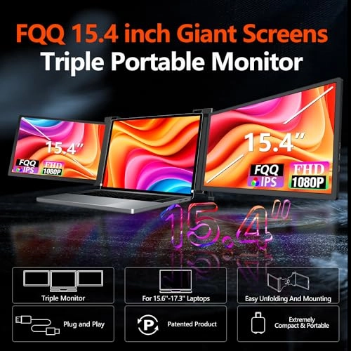 Triple Portable Monitor - S20 15.4 Inches 1920x1080