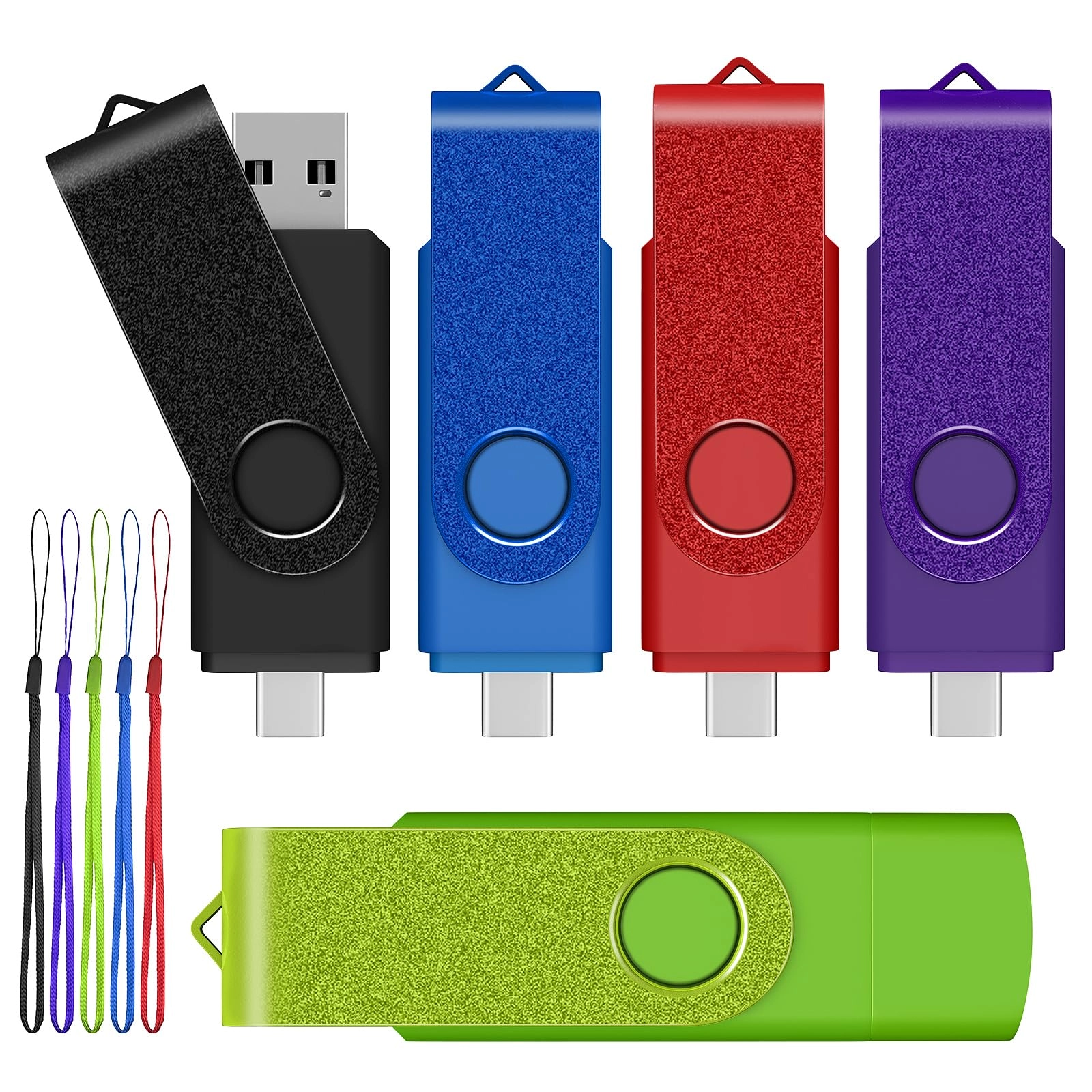 AreTop USB C Flash Drive - USB 2.0 USB-C USB-A 16GB