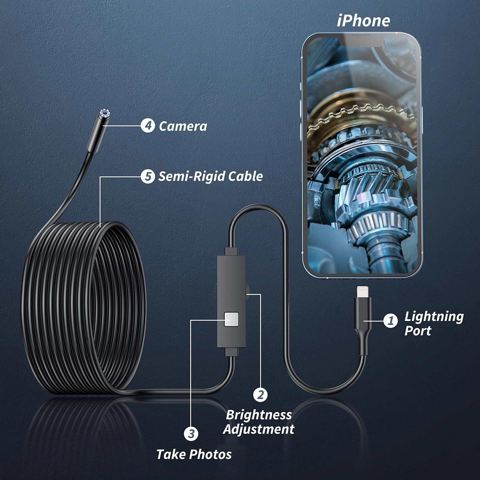 Endoscope Camera - 16.3ft