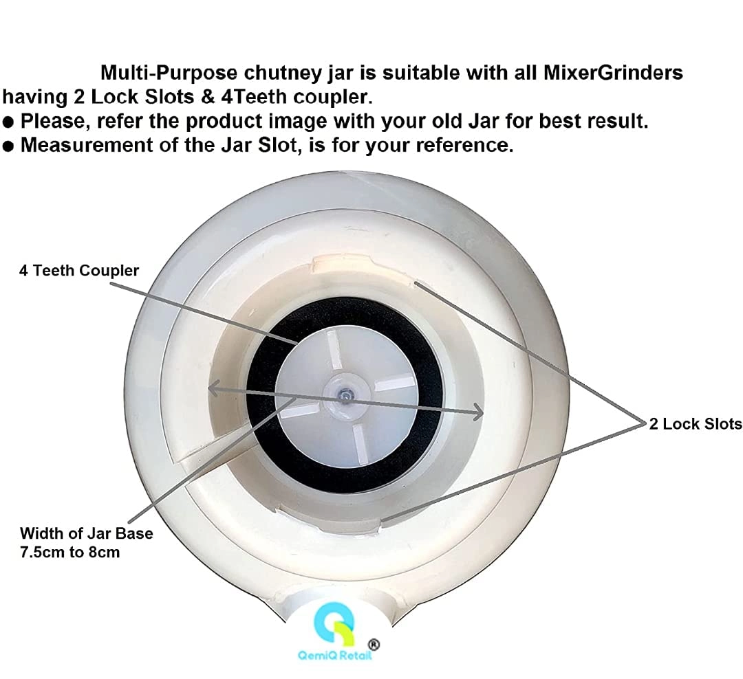 Chutney Mixer grinder's jar - 400ml capacity