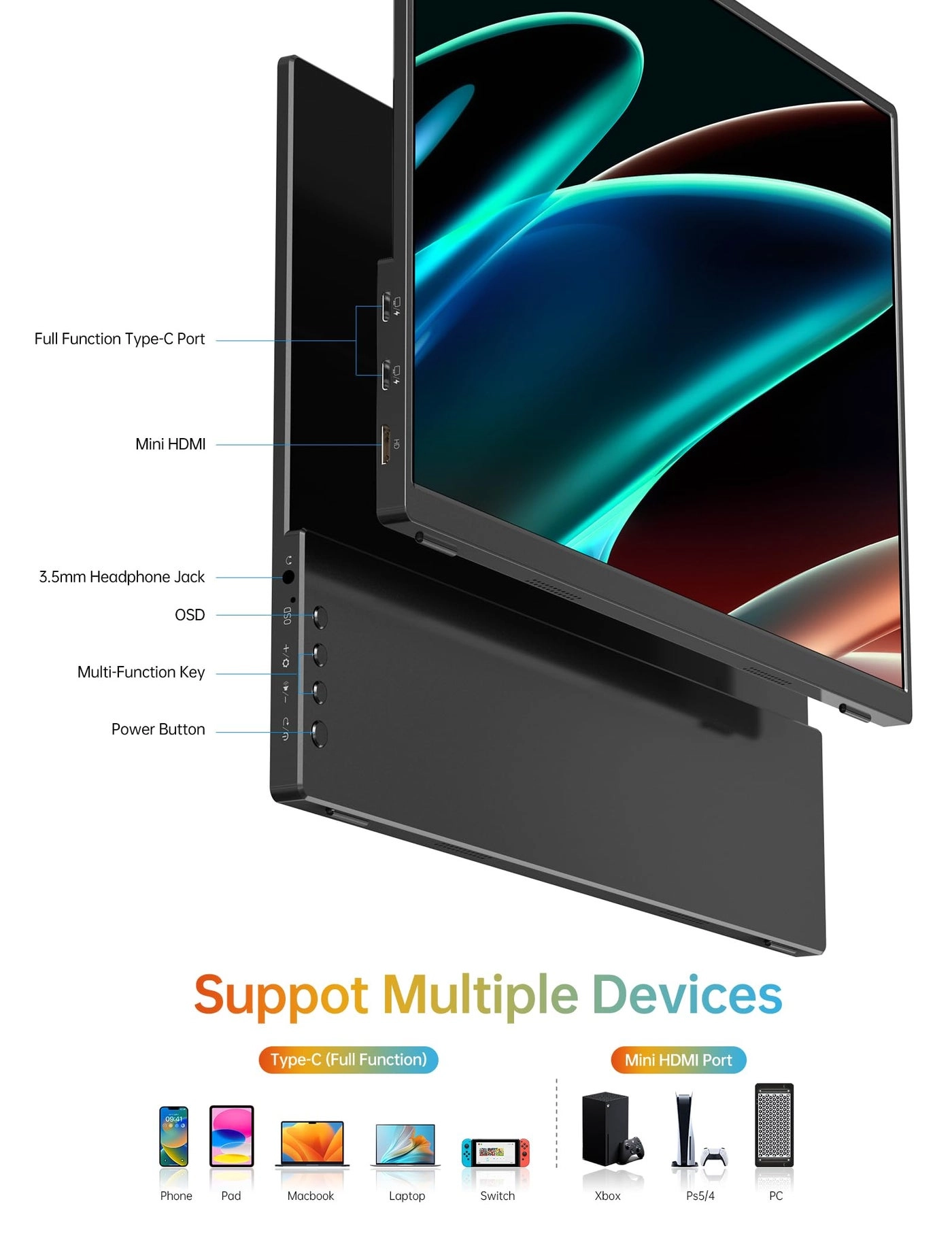 M133Q1 - 2560x1600 13.3 Inches