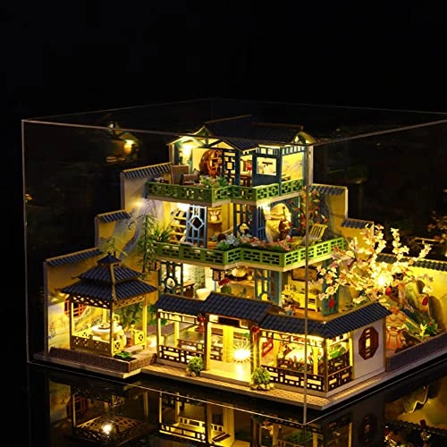 3D Wooden Assembly Dollhouse - Paper Wood P013-zy