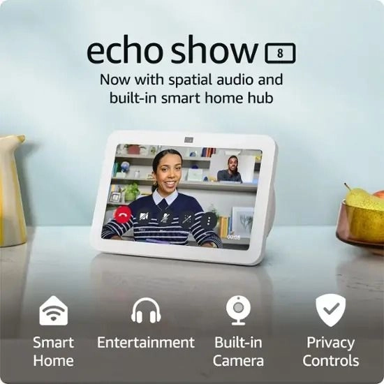 Echo Show 8 3rd Gen - Alexa Glacier White