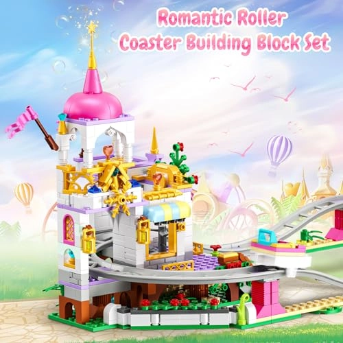 roller coaster building set - Pink ABS Plastic