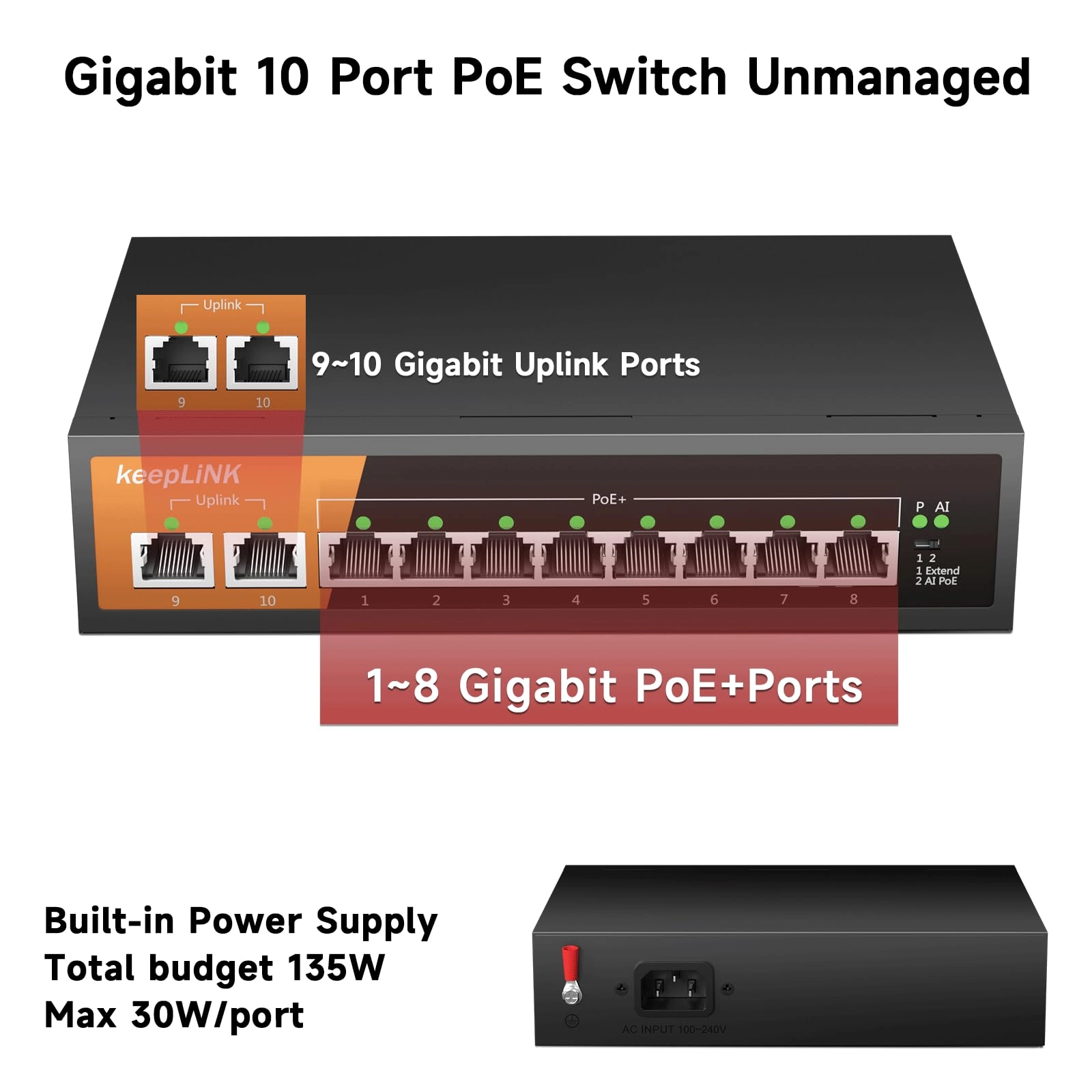Ethernet Switch 10-ports