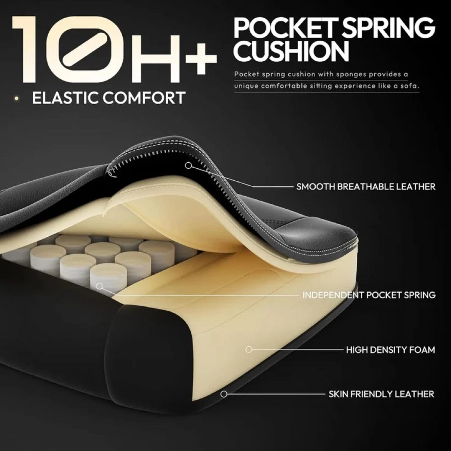 LS-6658B - Gaming Chair Black