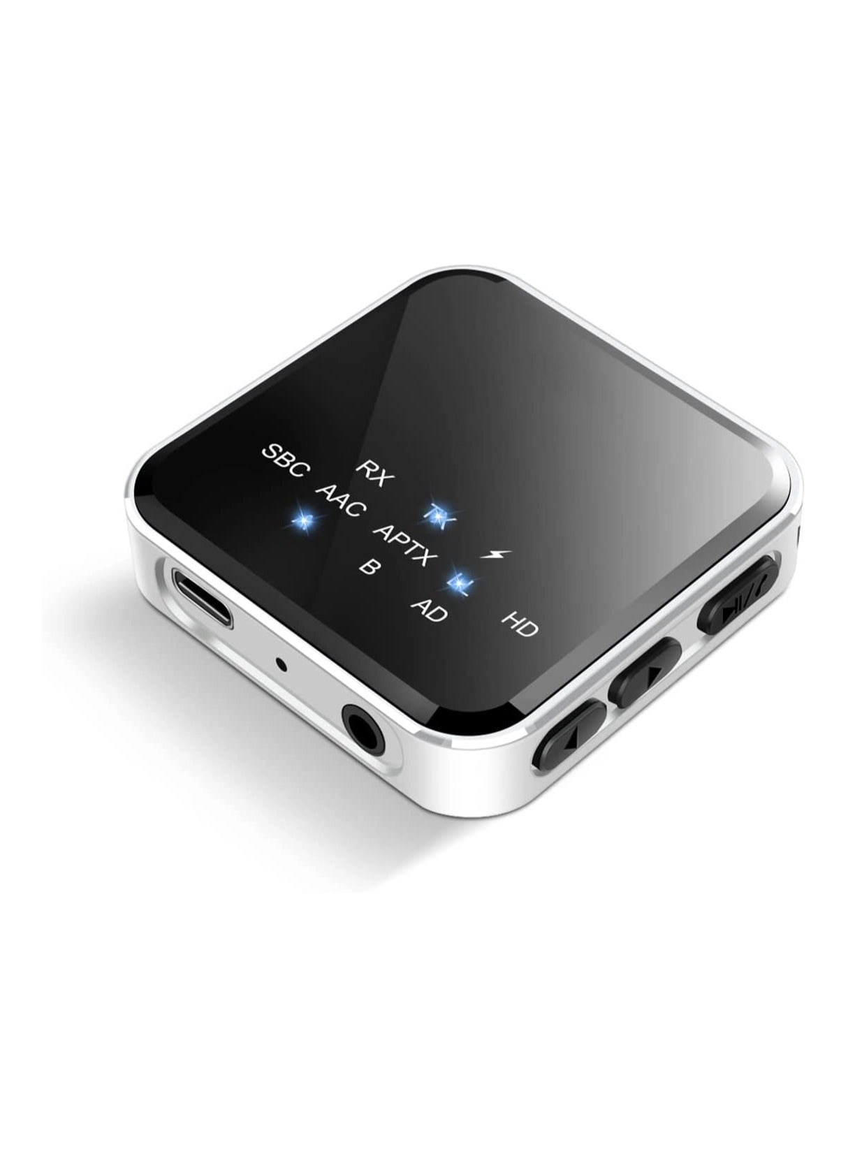 Bluetooth Transmitter & Receiver - Bluetooth 5.2 3.5mm AUX Built-in 250mAh Li-Polymer battery