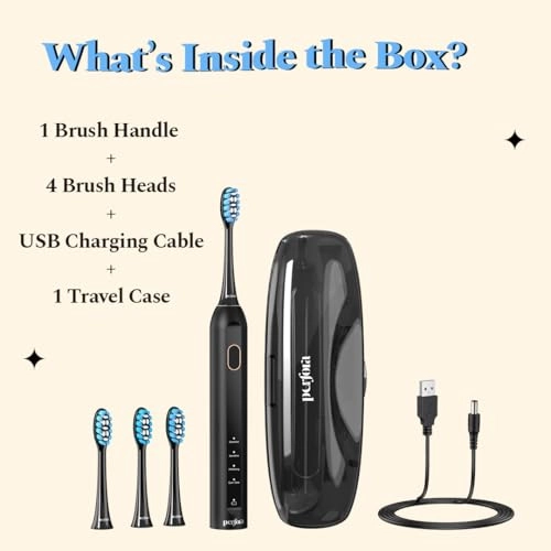 Sonic Smart Toothbrush - 4 Modes 60 Day Battery Life