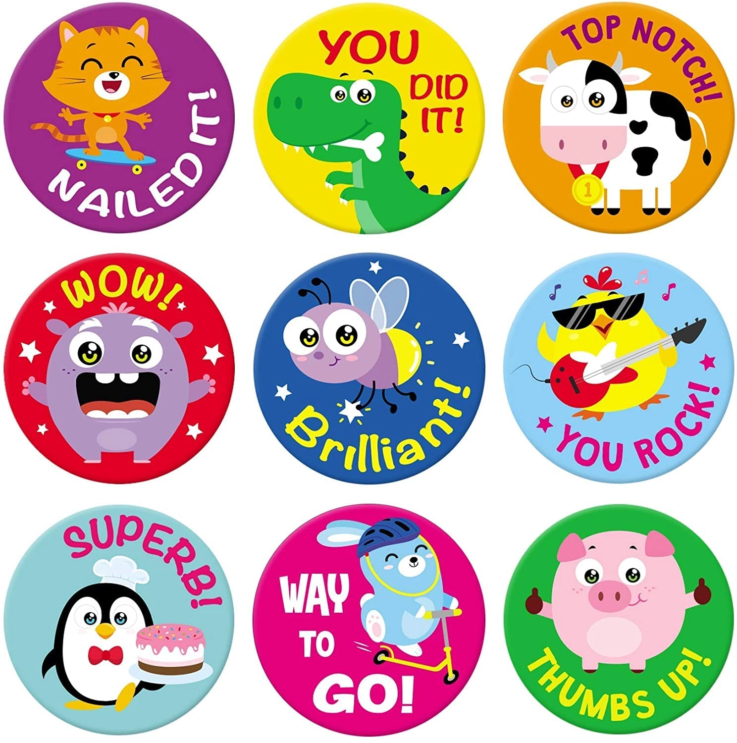 sweetzer & orange Teacher Reward Stickers - 1008 pieces