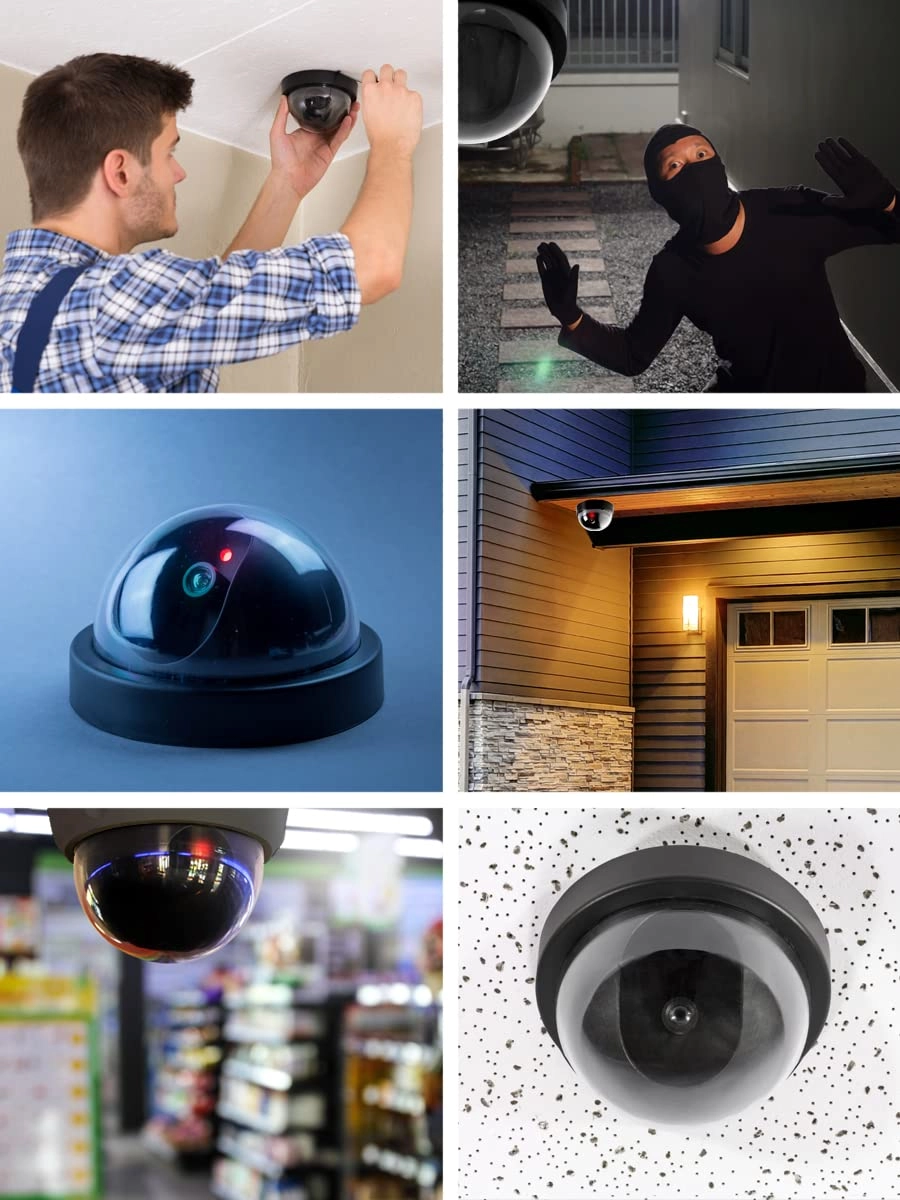Dummy Fake Security Dome Camera - Indoor,Outdoor