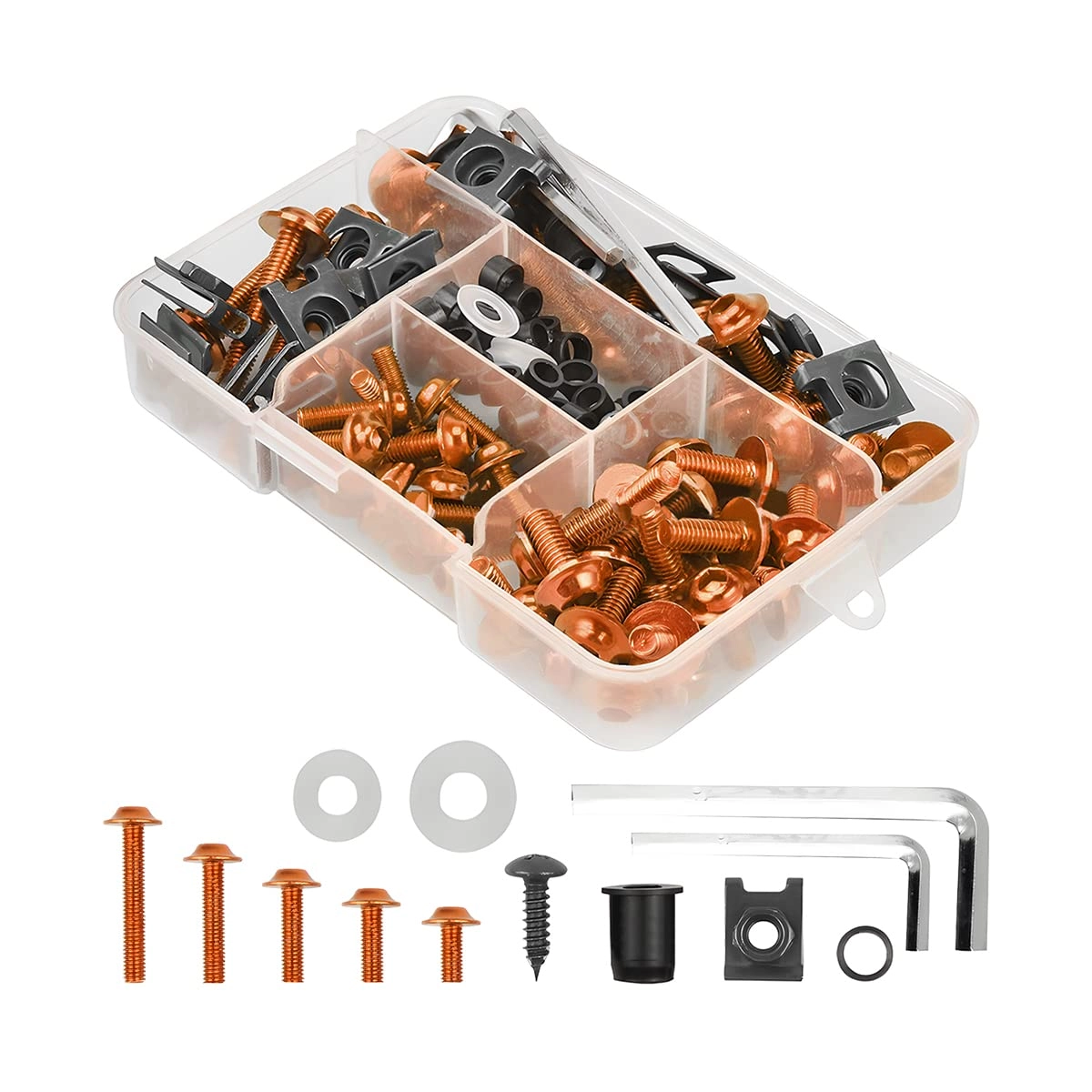Motorcycle Fairing Bolt Kit - 40mm 6mm