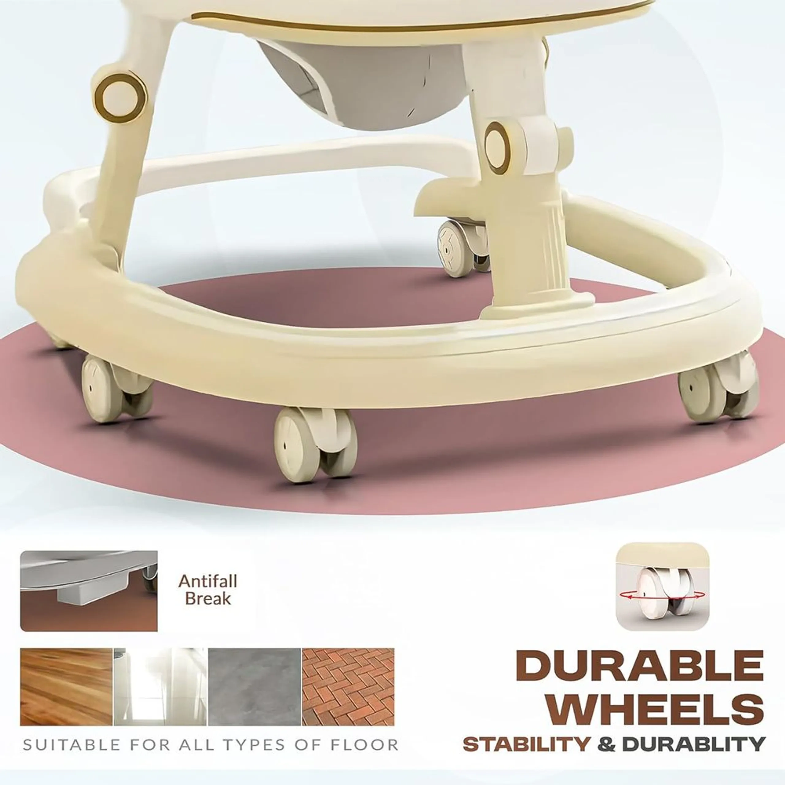 Petalia Pro - 2-in-1 Baby Walker 5-Level Adjustable Height