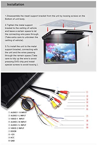 Flip Down Unit - 13.3 Inches