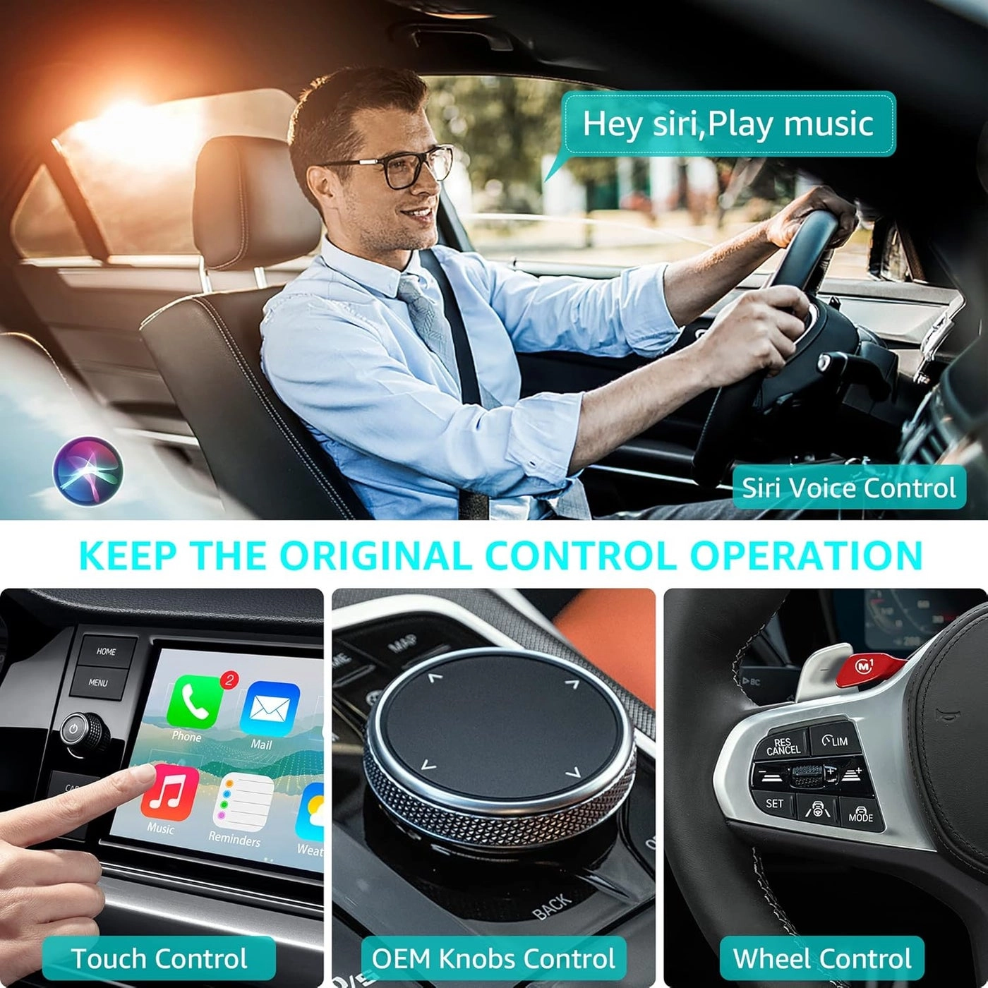 XM-1 - Wireless CarPlay Adapter Plug and Play