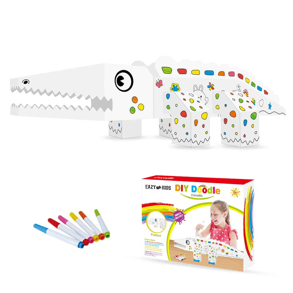 Eazy Kids DIY Doodle Colouring Kit - 6 sketch pens