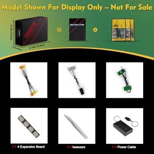 Lighting kit Compatible with LEGO 21261 The Wolf Stronghold - Plastic 1 less than 5V