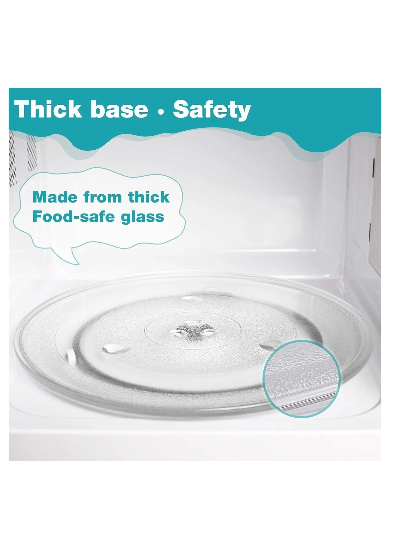 Microwave Glass Tray - 12.5’’