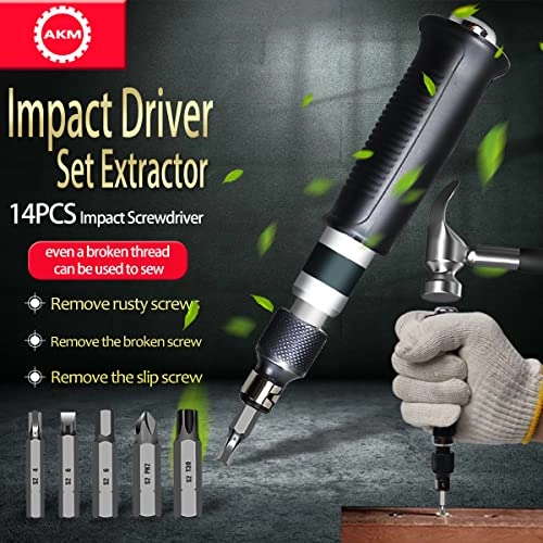 Impact Driver Multi-Bit Screwdriver Set (14 Pcs)