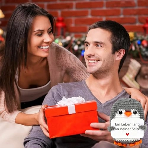 Penguin Positive Penguin 15 cm Knitted - Pocket Hug