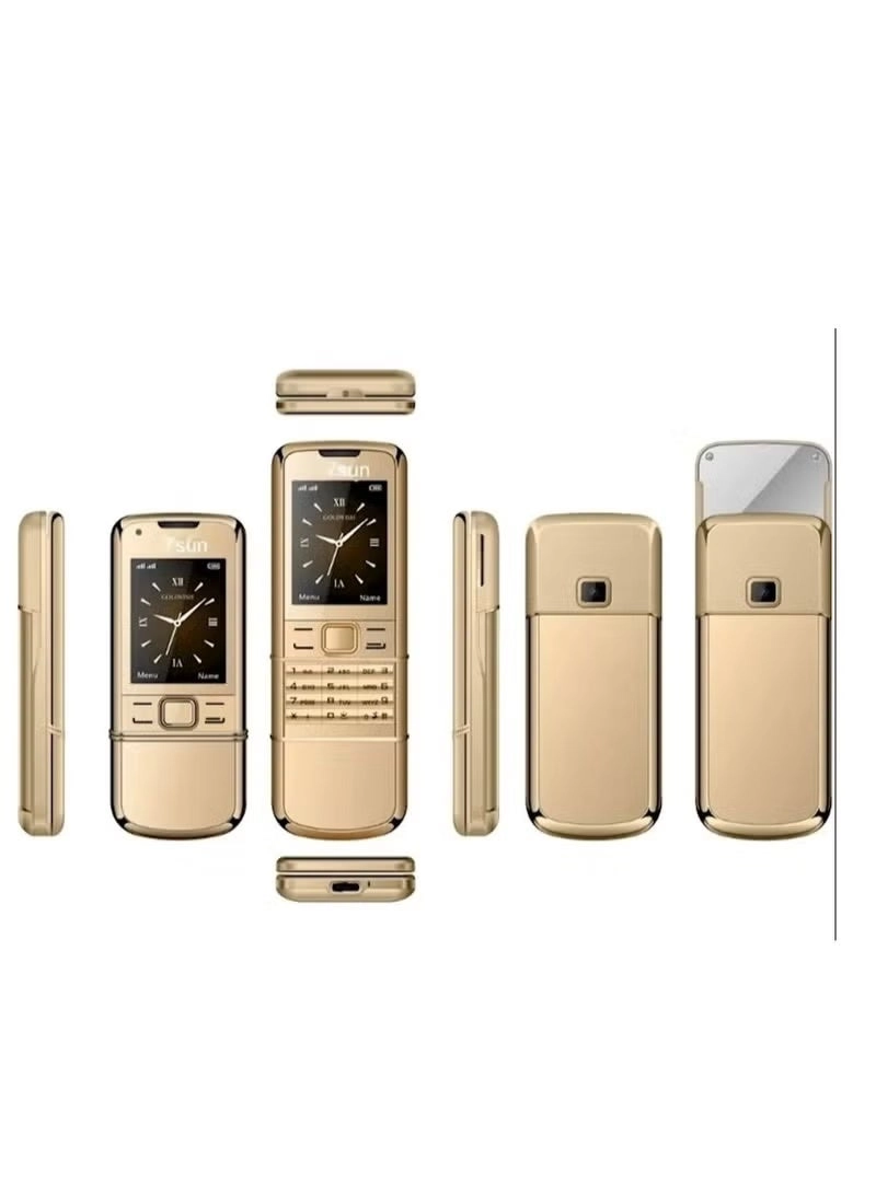 Hope Technology Gold Luxury Slider Classic Mobile Phone - 1020 mAh
