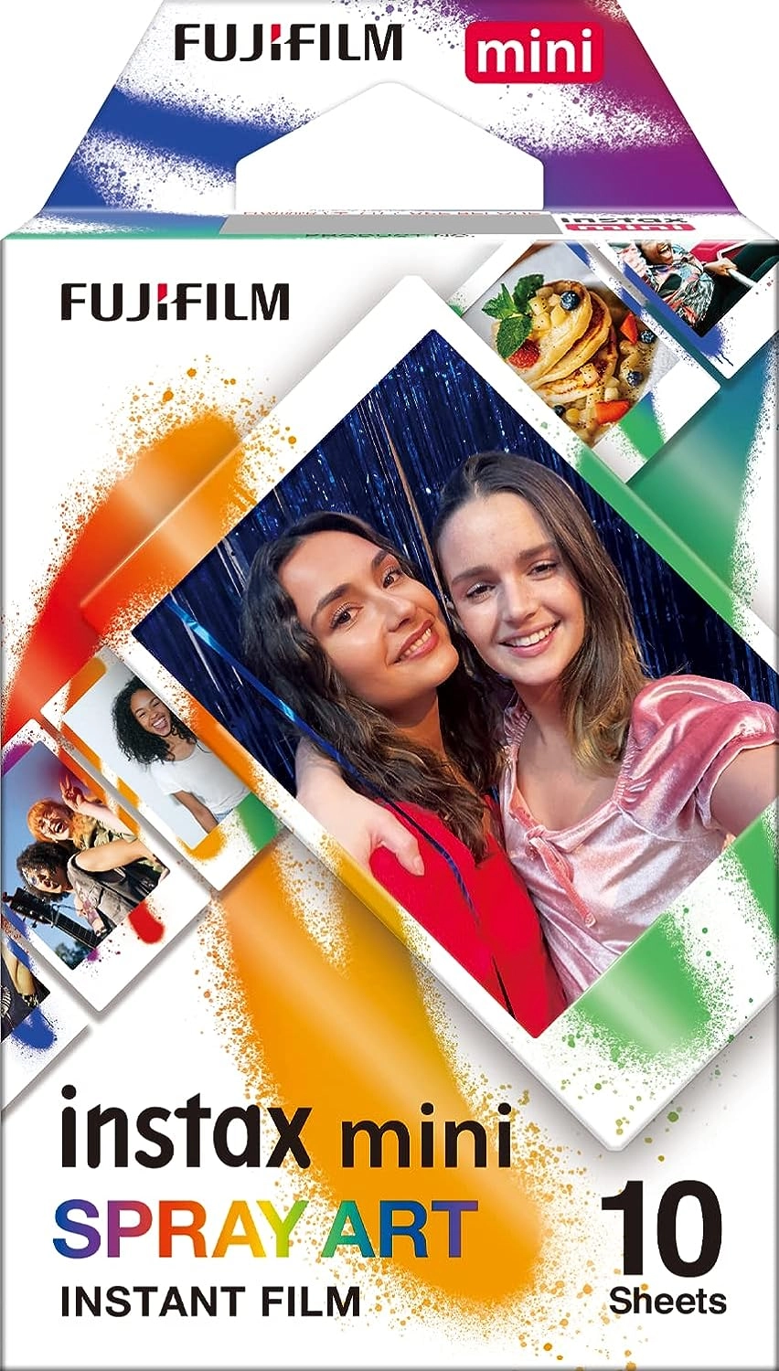 Instax Mini Film Spray ART Border - 10 Shot Pack 54 x 86 mm