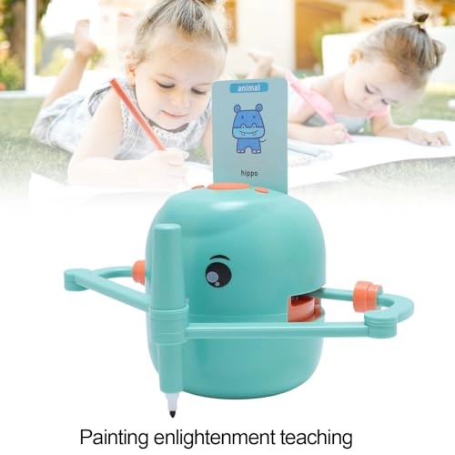 Intelligent Drawing Robot - 4 years and up 100 different drawing cards 2 pens