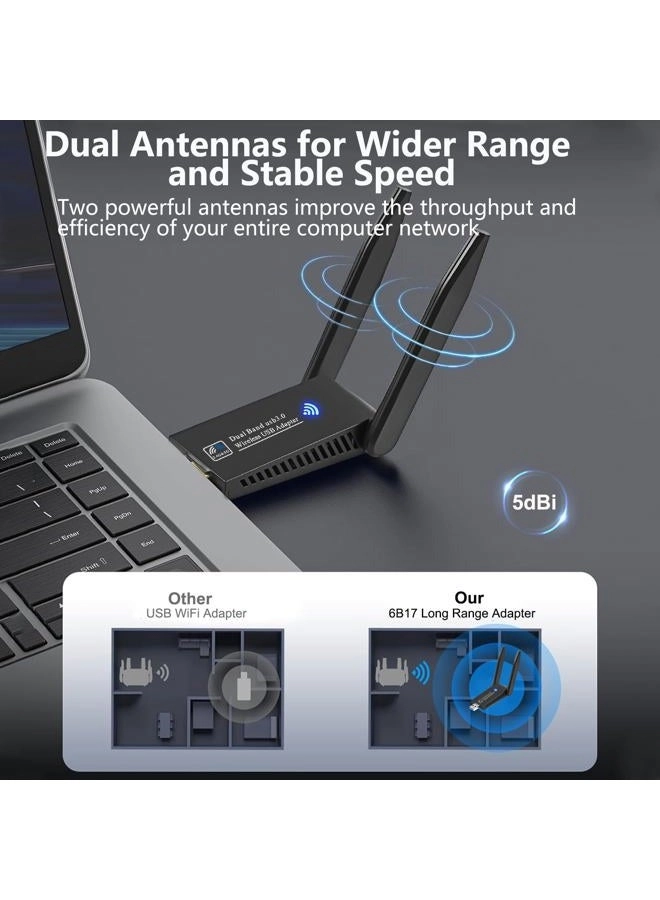 USB WiFi Adapter - 2.4G/5G USB3.0 802.11AC