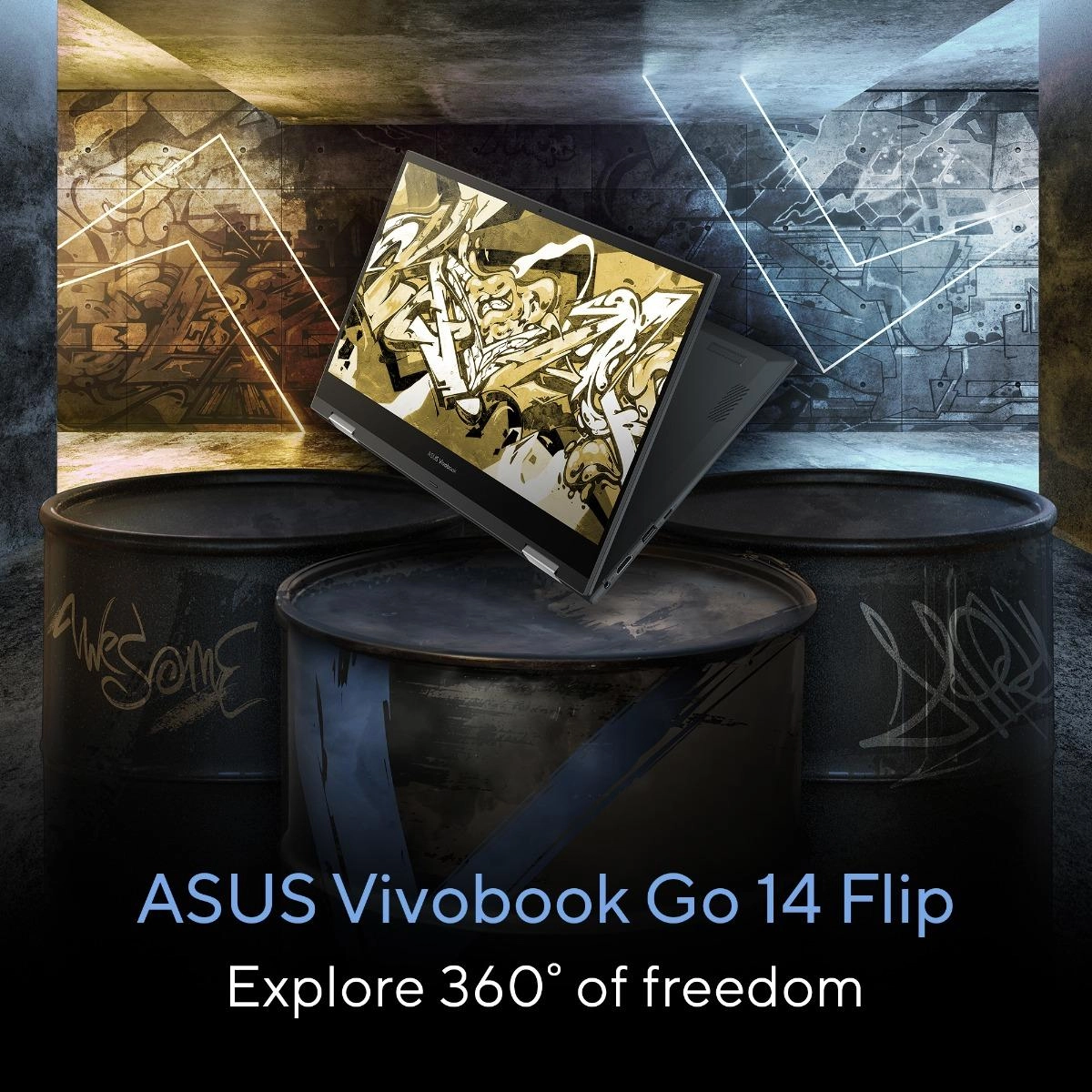 Vivobook Go 14 Flip TP1400KA-BZ056WS - 14'' Celeron N4500 4GB DDR4 128GB SSD