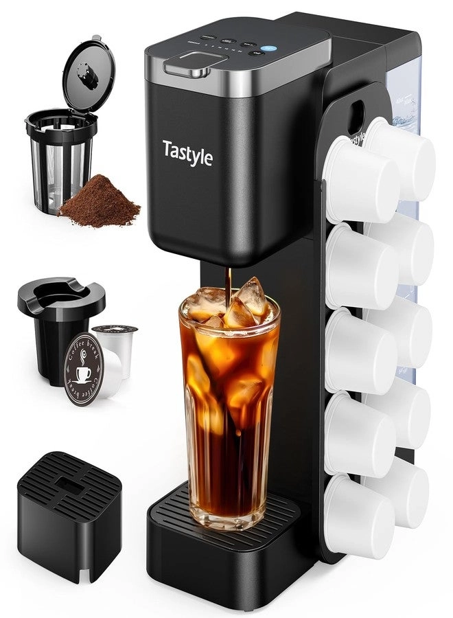 Tastyle Hot & Iced Maker - Magnetic K-Pod Organizer Stores 10 Pods