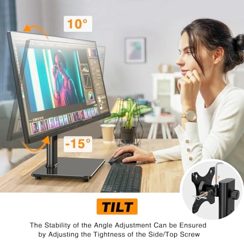 Single Monitor Stand - 13-32 Inch 75x75 100x100mm