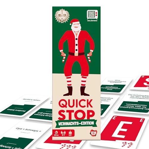 Quickstop: Christmas Edition - The Letter Duel - Card Game (German)