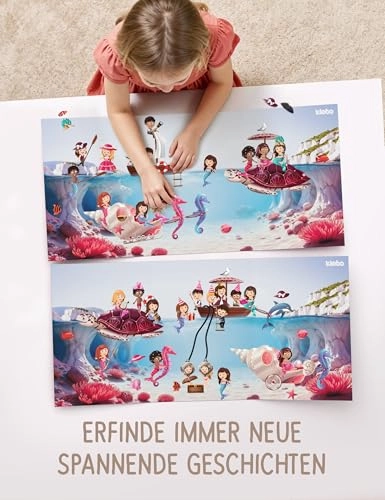 Mermaid Sticker Book Reusable 100 pcs